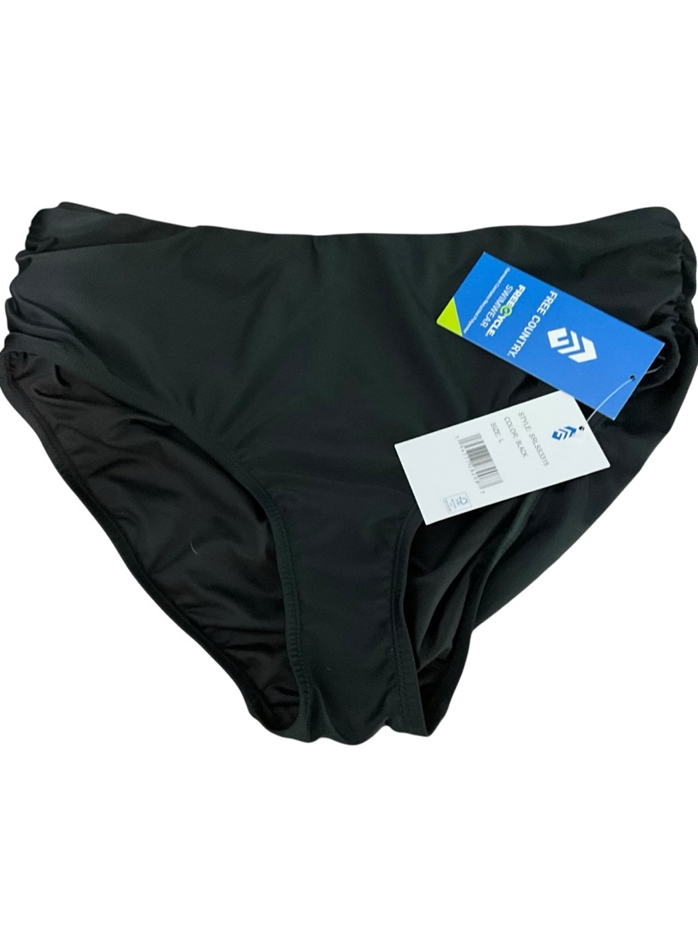 NWT Free Country Bathing Suit Bottom Hipster Black